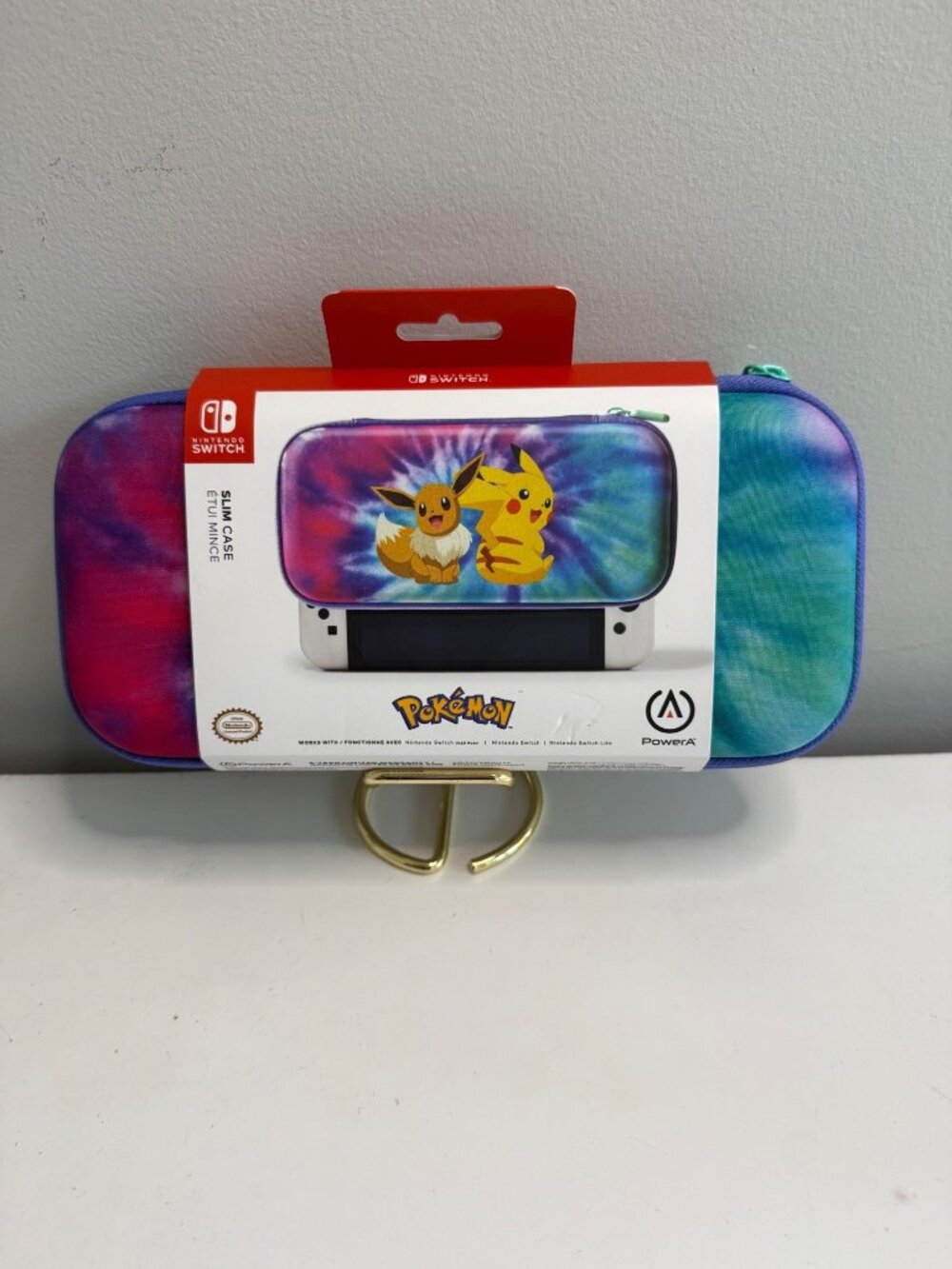 Nintendo Switch Pokemon Slim Case Tie-Dye Pikachu & Eevee Licensed By PowerA